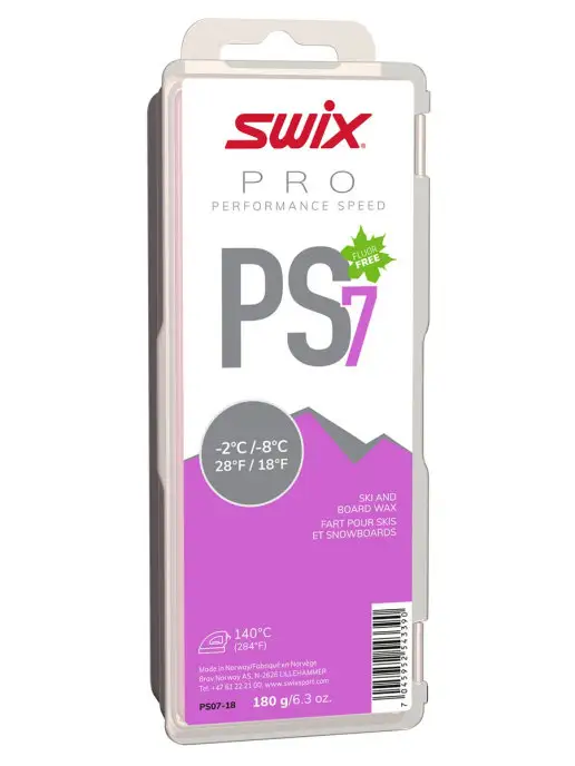 Swix Парафин PS7 Violet от -2 до -8С, 180 г