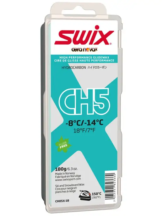 Swix Парафин, бирюзовый CH5X Turquoise от -8С до -14С, 180 г