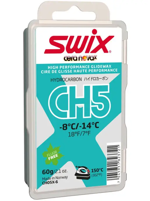 Swix Парафин, бирюзовый CH5X Turquoise от -8С до -14С, 60 г