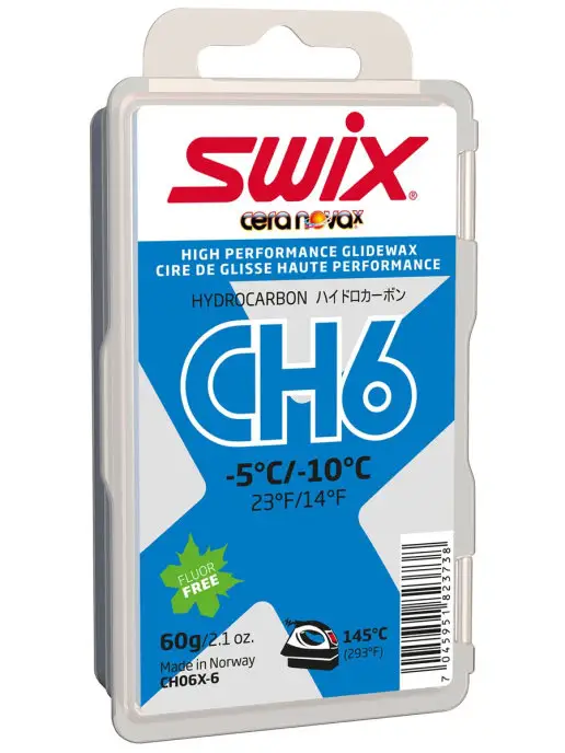 Swix Парафин, синий CH6X Blue от -5С до -10С, 60 г