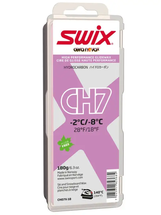 Swix Парафин, фиолетовый CH7X Violet от -2С до -8С, 180 г