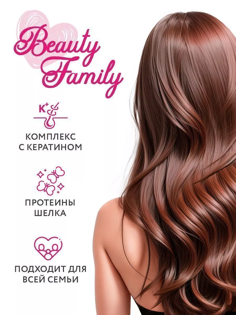 Шампунь для волос BEAUTY FAMILY с кератином, 500 мл Ollin Professional  купить по цене 554 ₽ в интернет-магазине Wildberries | 17230449