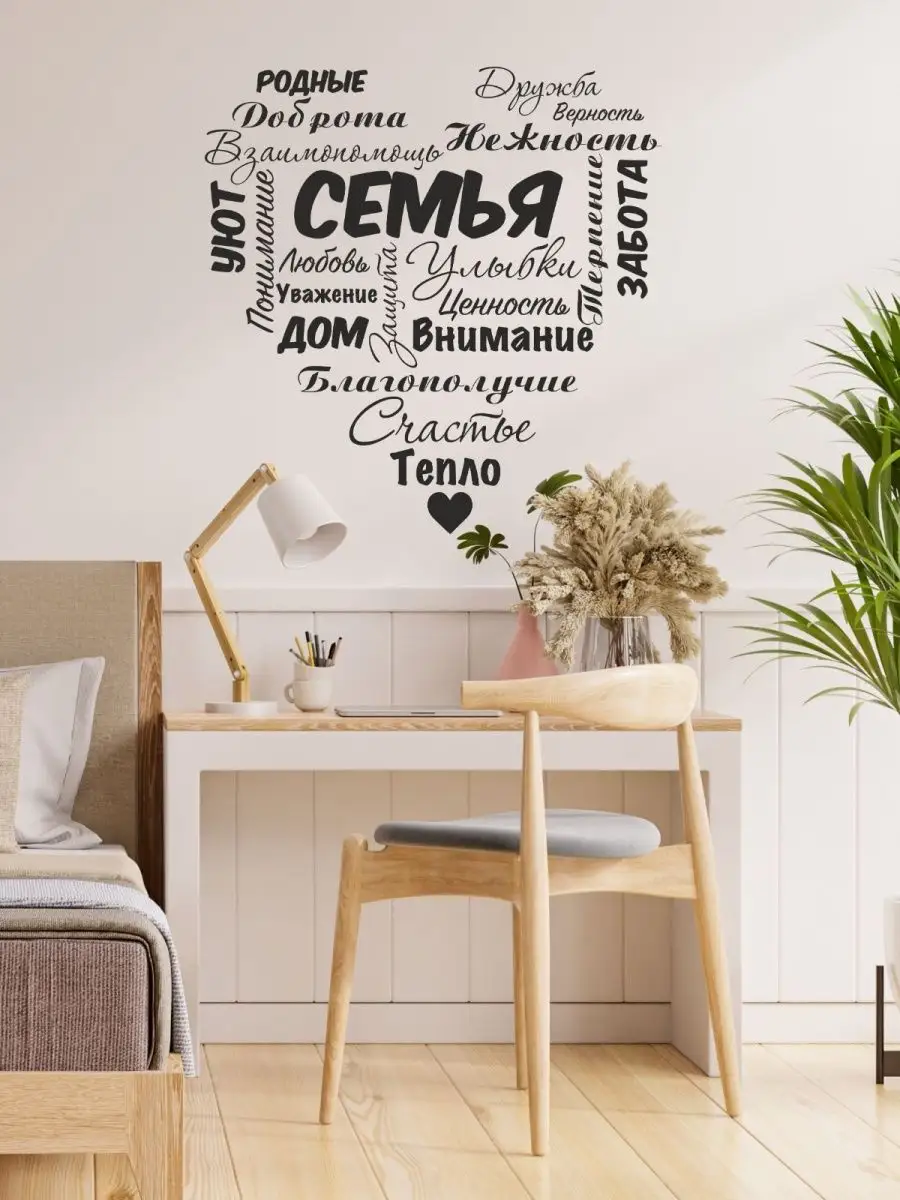 Наклейки интерьерные на стену Семейн ценности Правила дома Lisadecor-shop  купить по цене 252 300 сум в интернет-магазине Wildberries в Узбекистане |  17994711