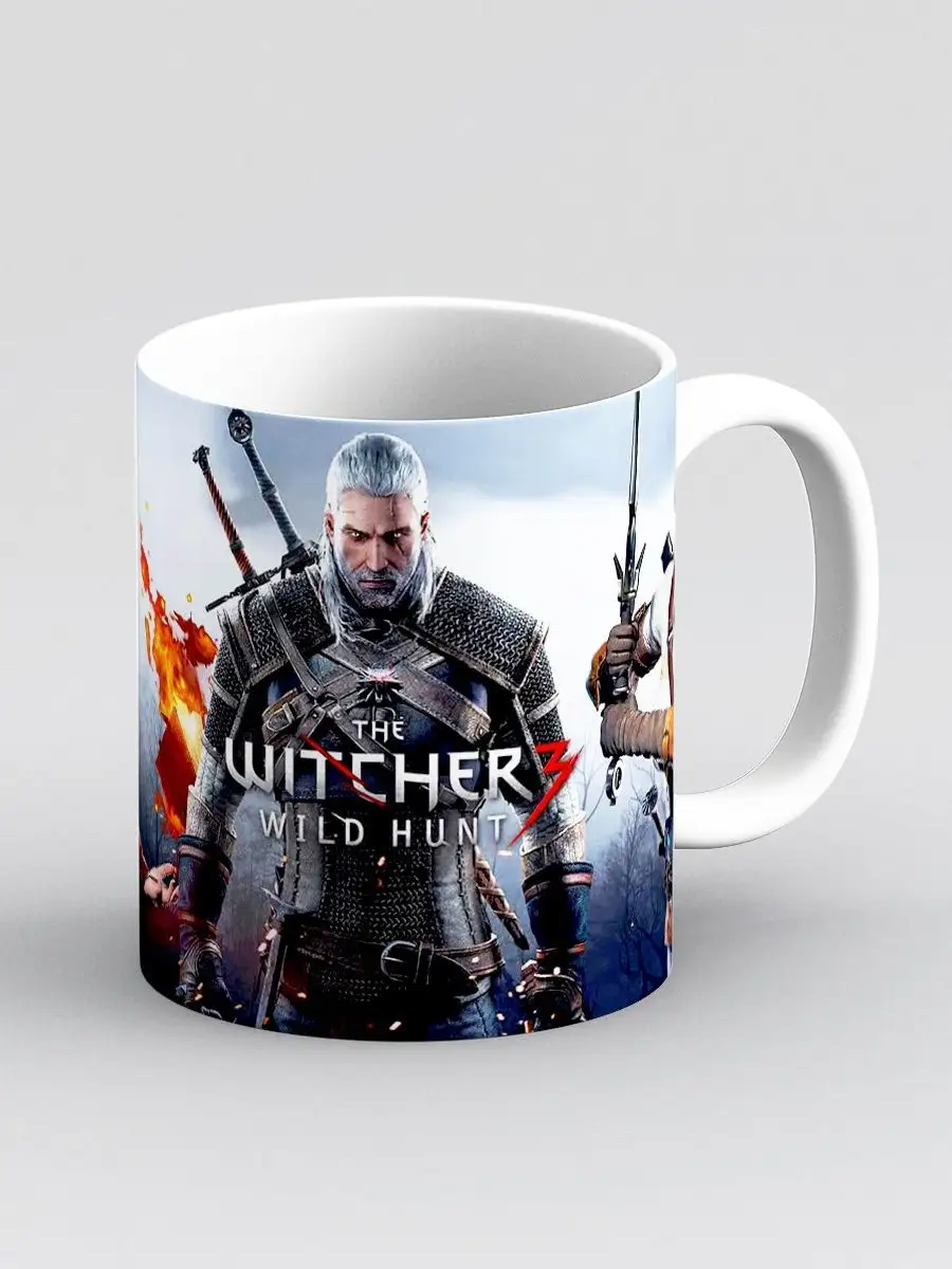 Кружка Witcher III Ведьмак 3 (трое)