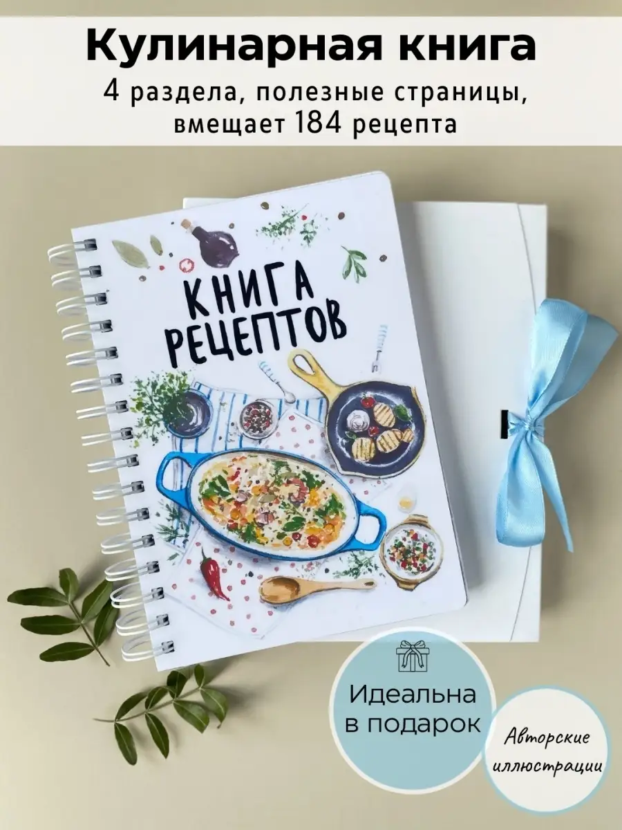 Книга для записи рецептов кулинарных подарочная А5 2024 NE_BLOKNOT купить  по цене 1 392 ₽ в интернет-магазине Wildberries | 18565640