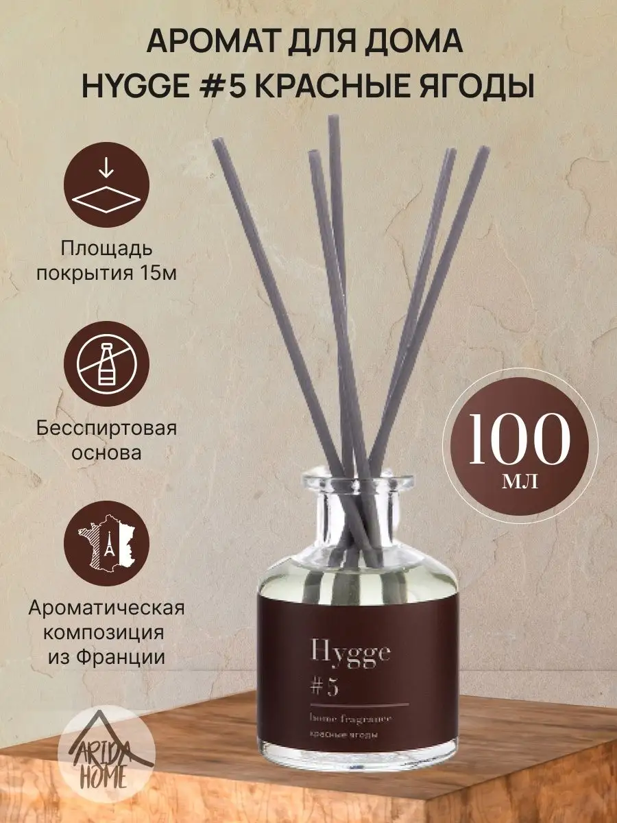 Аромат для дома Хюгге #5 Красные ягоды 100 мл ARIDA HOME купить по цене 715  ₽ в интернет-магазине Wildberries | 18600763