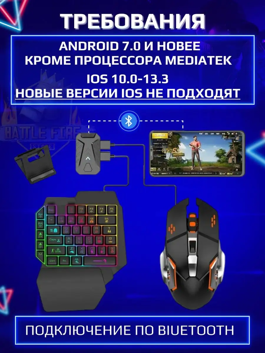 Геймпад для телефона клавиатура и мышь MIX PRO Battle Fire Store купить по  цене 0 сум в интернет-магазине Wildberries в Узбекистане | 18718835