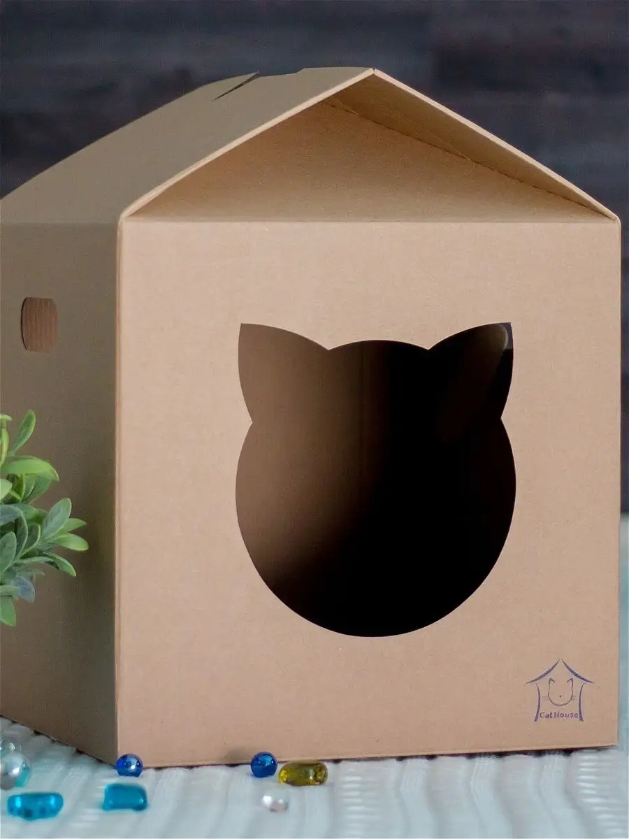 Для создания домика из картона понадобятся:
