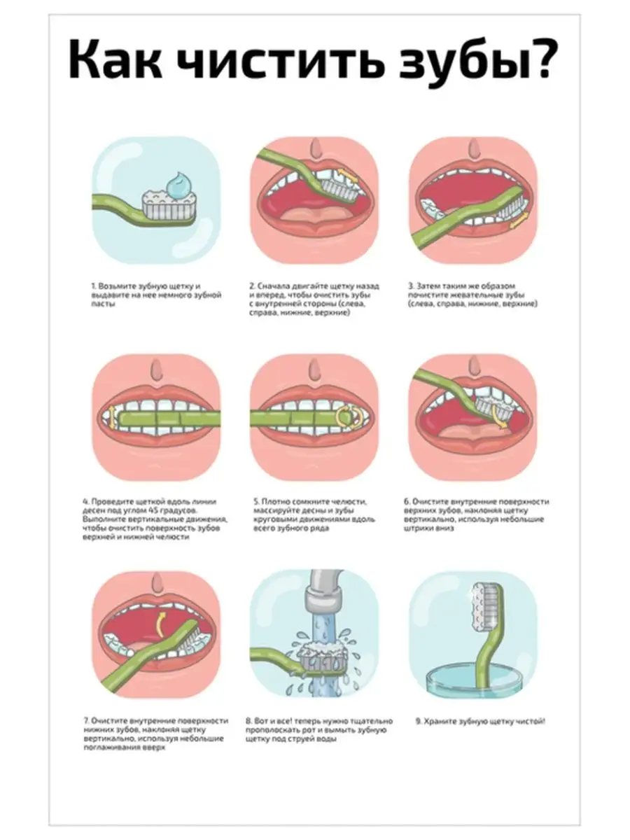 чистка зубов