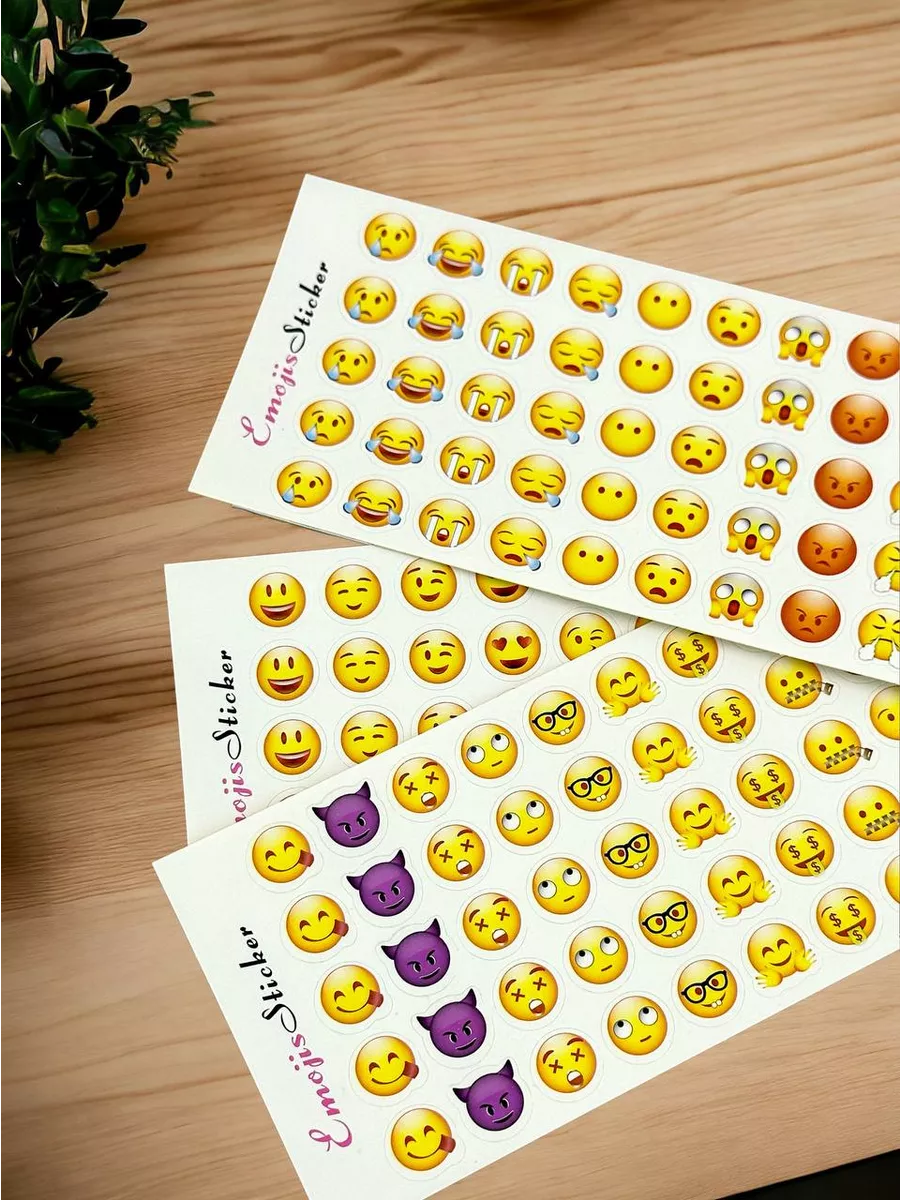 Наклейки стикеры на телефон ноутбук смайлики Animoji Smile DAO Things  купить по цене 125 ₽ в интернет-магазине Wildberries | 21661510