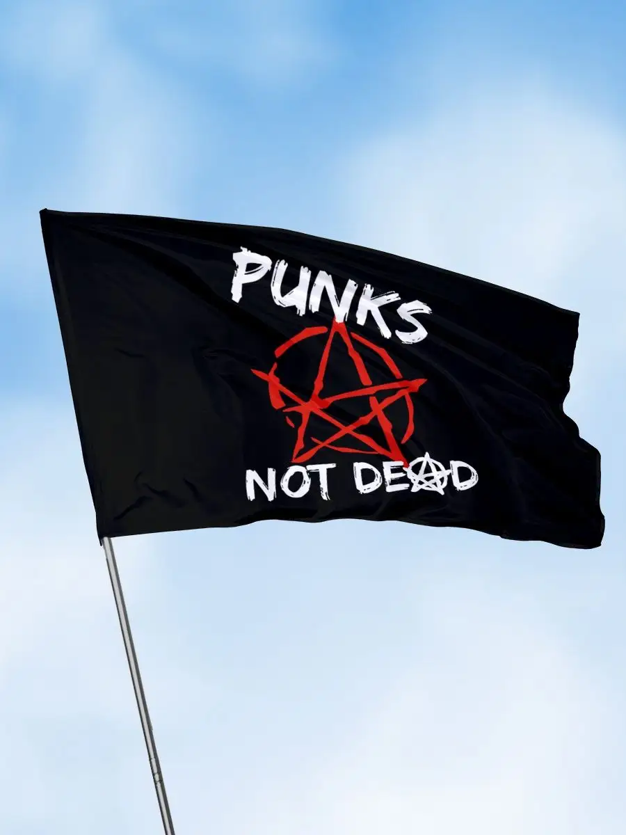 Флаг на стену Punks not dead 90х135 панк-рок аксессуары Заверните! купить  по цене 150 600 сум в интернет-магазине Wildberries в Узбекистане | 25643869