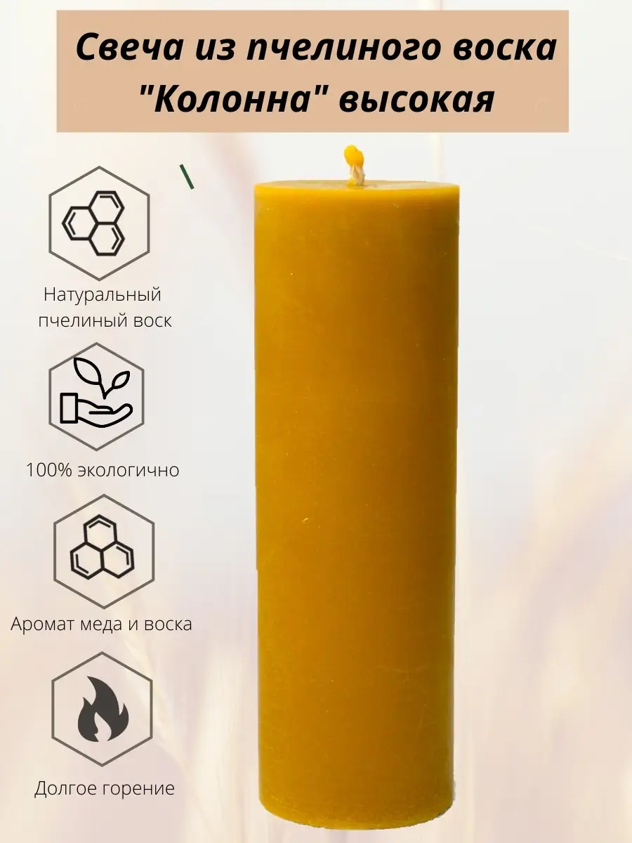 Набор для изготовления свечей из пчелиного воска (WACHS-SET1)