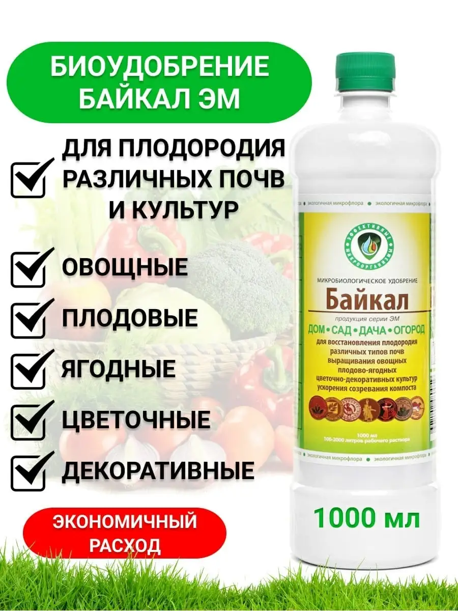 ЭМ, Байкал ЭМ1 1л Удобрение Байкал купить по цене 60 000 сум в  интернет-магазине Wildberries в Узбекистане | 27018417