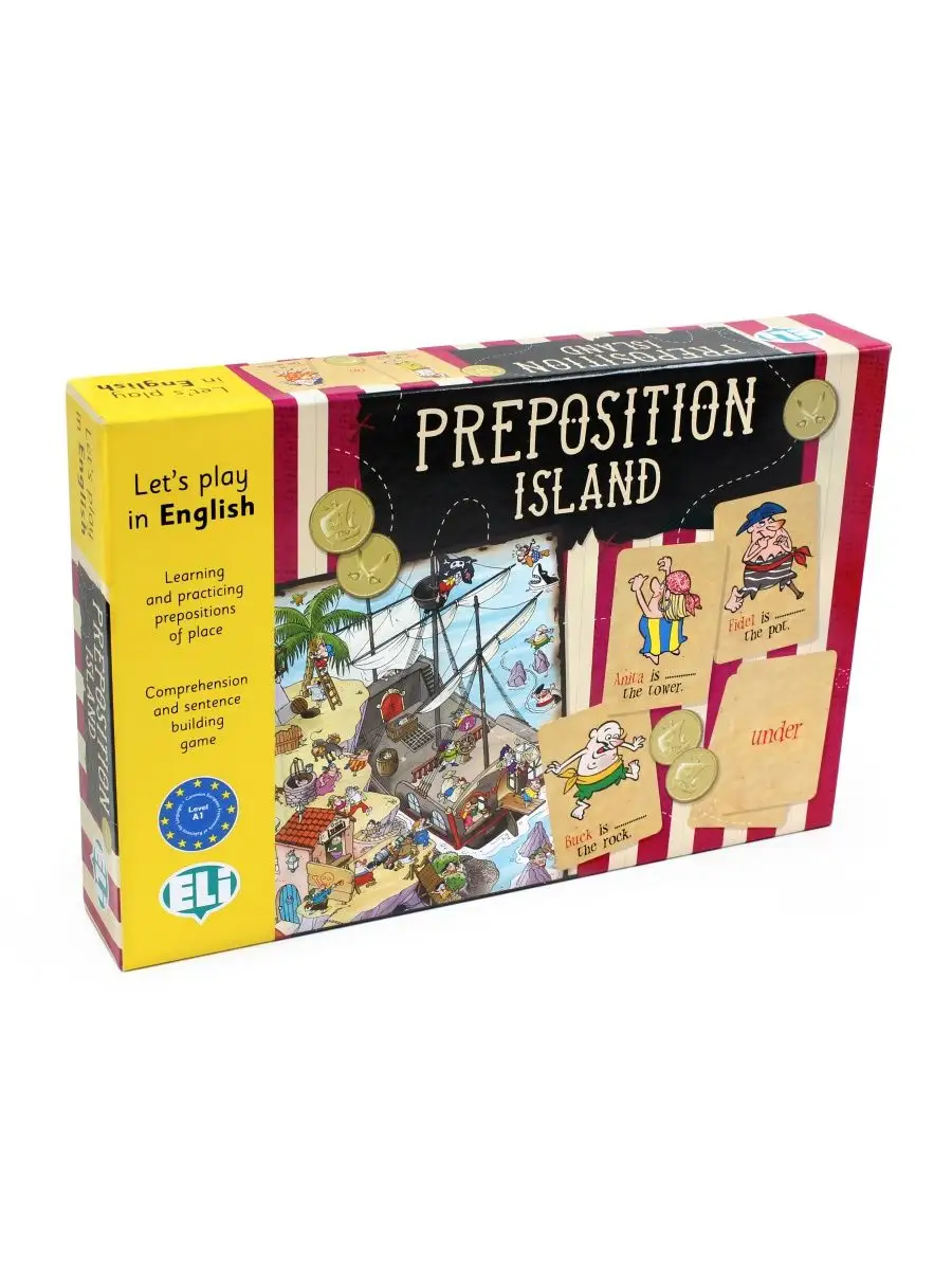 ELI English PREPOSITION ISLAND [A1] Обучающая игра 